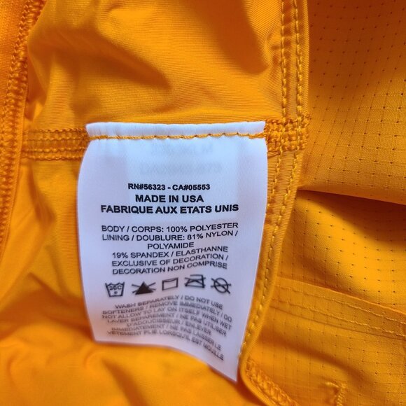 NEW Nike Pro Elite 2" Brief-Lined Running Shorts DA2943-873 Size L Orange #1 - Picture 4 of 7